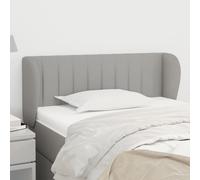 vidaXL Cabecero de tela gris claro 103x23x78/88 cm