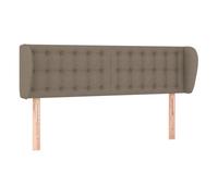 Vidaxl cabecero de tela gris taupe 147x23x78/88 cm