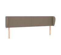 vidaXL Cabecero de tela gris taupe 183x23x78/88 cm