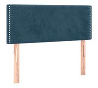 vidaXL Cabecero de terciopelo azul 100x5x78/88 cm Azul