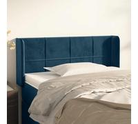vidaXL Cabecero de terciopelo azul oscuro 103x16x78/88 cm