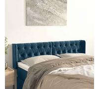 vidaXL Cabecero de terciopelo azul oscuro 163x16x78/88 cm