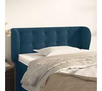 vidaXL Cabecero de terciopelo azul oscuro 83x23x78/88 cm