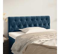 vidaXL Cabecero de terciopelo azul oscuro 90x7x78/88 cm