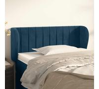 vidaXL Cabecero de terciopelo azul oscuro 93x23x78/88 cm