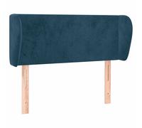 vidaXL Cabecero de terciopelo azul oscuro 93x23x78/88 cm