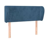 vidaXL Cabecero de terciopelo azul oscuro 93x23x78/88 cm