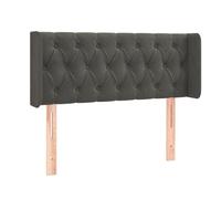 Vidaxl cabecero de terciopelo gris oscuro 103x16x78/88 cm