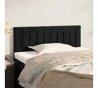 vidaXL Cabecero de terciopelo negro 100x5x78/88 cm