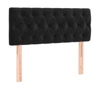 Vidaxl cabecero de terciopelo negro 90x7x78/88 cm