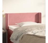 vidaXL Cabecero de terciopelo rosa 103x16x78/88 cm
