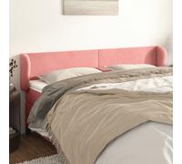 vidaXL Cabecero de terciopelo rosa 203x23x78/88 cm