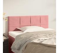 vidaXL Cabecero de terciopelo rosa 90x5x78/88 cm