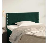 vidaXL Cabecero de terciopelo verde oscuro 100x5x78/88 cm