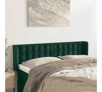 vidaXL Cabecero de terciopelo verde oscuro 147x16x78/88 cm