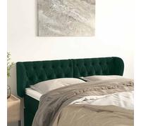 vidaXL Cabecero de terciopelo verde oscuro 163x23x78/88 cm