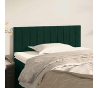vidaXL Cabecero de terciopelo verde oscuro 90x5x78/88 cm