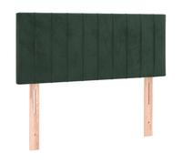 Vidaxl cabecero de terciopelo verde oscuro 90x5x78/88 cm