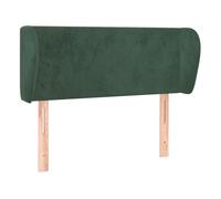 Vidaxl cabecero de terciopelo verde oscuro 93x23x78/88 cm