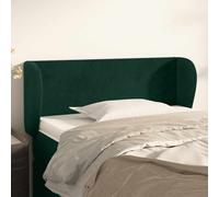 vidaXL Cabecero de terciopelo verde oscuro 93x23x78/88 cm