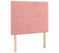 vidaXL Cabecero Dormitorio Cabezal Estructura Cama Tapizado Adorno Decoración Habitación Casa Hogar Terciopelo Rosa 90x5x118/128 cm