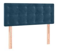 vidaXL Cabecero Dormitorio Cabezal Estructura Cama Tapizado Mueble Adorno Decoración Habitación Casa Hogar Terciopelo Azul Oscuro 90x5x78/88 cm