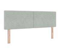 vidaXL Cabecero Gris Claro 160 cm Terciopelo