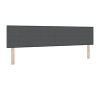 vidaXL Cabecero Gris Oscuro 200 cm Tela de Pana, Cabecera Moderna para Cama, diseño tapizado, Altura Ajustable, Espuma y Tela de Pana, ¡Estilo y Soporte