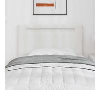 vidaXL Cabecero LED 90 cm Cuero sintético | Cambia la altura de tu cama con facilidad, Hecho de madera natural resistente, El acabado mate se ve genial