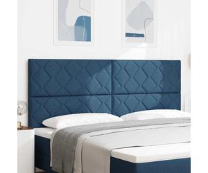 vidaXL Cabecero LED Azul 200 cm tela
