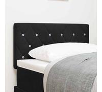 vidaXL Cabecero LED con tiras LED con cabecera Negro 80 cm Terciopelo
