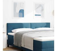 vidaXL Cabecero LED con tiras LED Manual Azul 180 cm Terciopelo