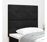 vidaXL Cabecero LED con tiras LED Manual Negro 100 cm Terciopelo