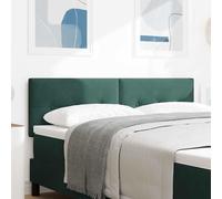 vidaXL Cabecero LED con tiras LED Manual Verde 144 cm Terciopelo