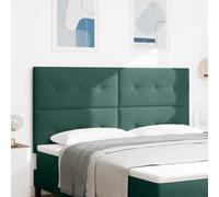 vidaXL Cabecero LED con tiras LED Manual Verde 180 cm Terciopelo