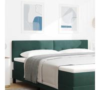 vidaXL Cabecero LED con tiras LED Manual Verde 180 cm Terciopelo