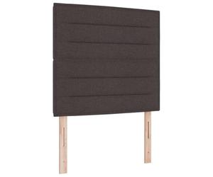 vidaXL Cabecero Marrón Oscuro Tela | Las líneas modernas le dan mucho estilo a tu dormitorio, La puedes cambiar fácil para adaptarla a lo que necesites, Madera