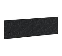vidaXL Cabecero montada en la pared DELFT Negro Madera de ingeniería