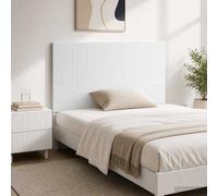 vidaXL Cabecero montada en la pared HOORN Blanco Brillante