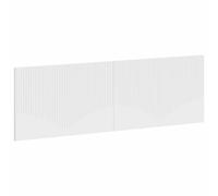 vidaXL Cabecero montada en la pared HOORN Blanco Madera de ingeniería