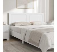 vidaXL Cabecero de pared modelo UTRECHT, blanco brillante, fabricado en material de madera