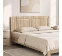 vidaXL Cabecero de pared modelo UTRECHT, en chapa de madera con efecto roble Sonoma