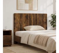 vidaXL Cabecero de pared modelo ZWOLLE, en chapa de madera con acabado en roble ahumado