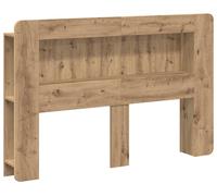 vidaXL Cabecero-mueble Artisan, roble, 140 cm, material de madera