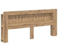 vidaXL Cabecero-mueble Artisan, roble, 200 cm, material de madera