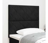 vidaXL Cabecero Negro 90 cm Terciopelo