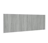 vidaXL Cabecero Pared Cama Cabezal Dormitorio Estructura Habitación Mobiliario Muebles Decoración Madera Contrachapada Gris Sonoma 240x1,5x80 cm
