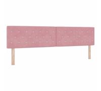 vidaXL Cabecero Rosa 200 cm Terciopelo, Cabecera de Terciopelo Moderno, Duradera y Ajustable, Accesorio Funcional para tu Dormitorio, Lujo en casa
