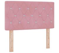 vidaXL Cabecero Rosa 80 cm Terciopelo, Cabecera de Terciopelo Moderno, Duradera y Ajustable, Accesorio Funcional para tu Dormitorio, Lujo en casa