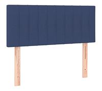 vidaXL Cabecero Tapizado Cama Dormitorio Antimancha Acolchado Protector Cubierto Elástico Funda Prueba Polvo de Tela Azul 100x5x78/88 cm